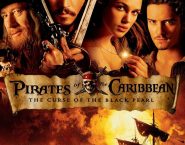 Poster for the movie "Pirates of the Caribbean: The Curse of the Black Pearl"