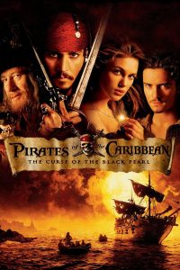 Poster for the movie "Pirates of the Caribbean: The Curse of the Black Pearl"